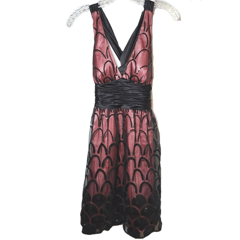 Adrianna Papell Dress 2 | Black & White Sequin | NWT Cocktail Boutique